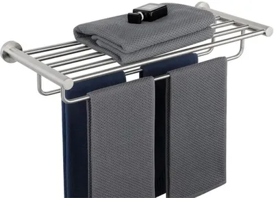 Produktbild von Unyqoos® Edelstahl-Doppelhandtuchhalter für Badezimmer und Küche – 60 cm Wandhalterung
