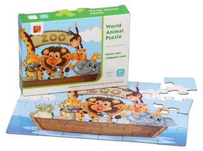 Productafbeelding van Puzzle Zoo, 24-delig.