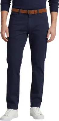 Produktbild von Einfarbig Meyer Dublin 5-Pocket-Hose dunkelblau Baumwolle
