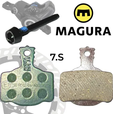 Produktbild von Magura Bremsbeläge 7.S Sport MT-Scheibenbremse mit Belaghalteschraube Grün