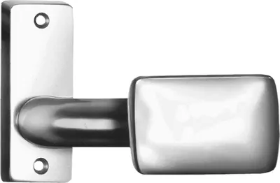 Produktbild von AMF Türknopf 485 gekröpft fest rechts / links umstellbar Leichtmetall F1 silberfarbig - 15743