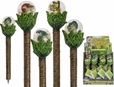 Zdjęcie produktu dla Biros, dinozaur, w brokatowej kuli