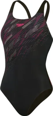Produktbild von Speedo Hyperboom Placement Muscleback Badeanzug Damen schnelltrocknend und chlorbeständig, Farbe:Black, Größe:44