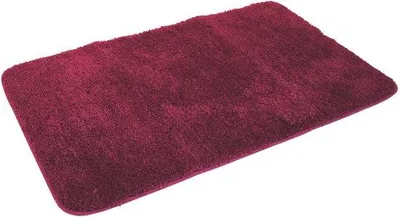 Produktbild von Kinzler hochwertige Mikrofaser Badematte, 60x100 cm, mit rutschfestem Rücken, bordeaux; J-10006/13