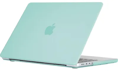 Produktbild von Mobigear Schutzhülle für MacBook Pro 16 Zoll (2021-2026), Hartschalenhülle, grün, Modell A2485 / A2780 / A2991 / A3186 / A3428 / A3429