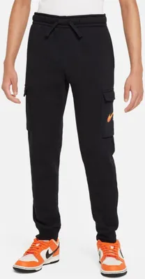 Produktbild von Nike B Nsw Si Flc Cargo Pant Bb Black/White Black/White M