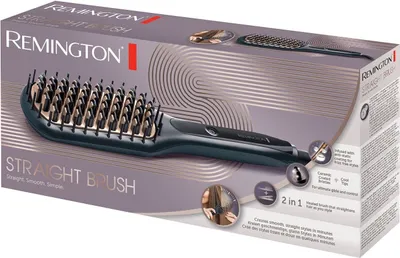 Produktbild von REMINGTON 2-in-1 Glättbürste Schwarz