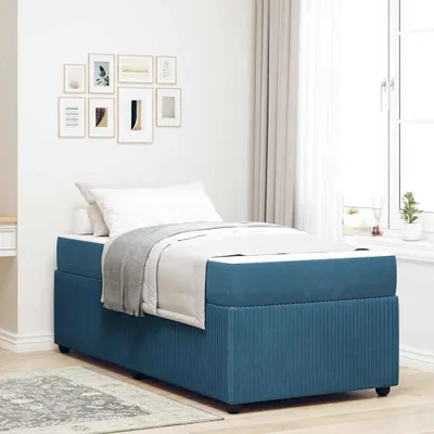 Produktbild von Maison Exclusive - Bettrahmen Blau 80 x 200 cm Stoff