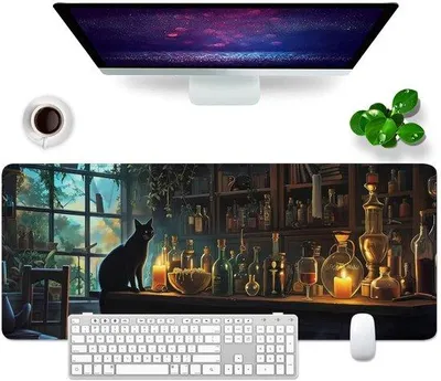 Imagen del producto de Alfombrilla para ratón de escritorio para juegos, con superficie antideslizante y diseño colorido