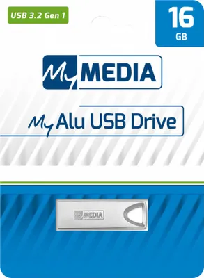 Image de Clé USB 3.2 Mymedia 16 Go, type A, My Alu, argent Blister de détail
