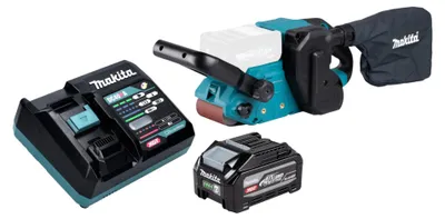 Immagine prodotto di Levigatrice a nastro a batteria Makita BS 001 GU101 40 V max. 76 x 533 mm Brushless + 1 batteria da 4,0 Ah + caricabatterie