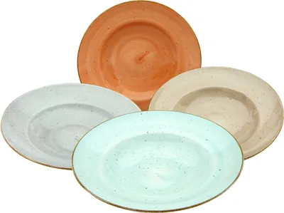 Obrázok produktu pre CreaTable, 17729, Vintage Nature Bunt, tanier na cestoviny, 4 ks, porcelán
