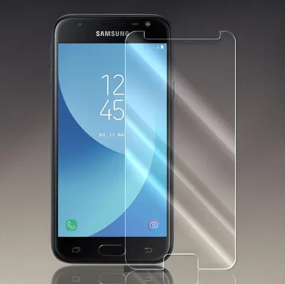 Produktbild von Panzer Folie für Samsung Galaxy J3 2017 Echt Glas Displayschutzfolie Transparent Glasfolie 9H Härtegrad Schutzglasfolie