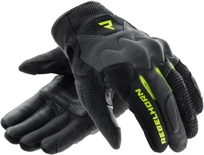Obrázek produktu pro Motocyklové rukavice Rebelhorn Core, černé/šedé/žluté, velikost L