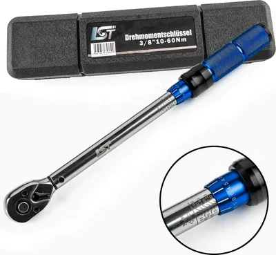 Produktbild von Drehmomentschlüssel 3/8 Zoll 10-60 Nm Drehmoment Schlüssel 3/8" Werkzeug
