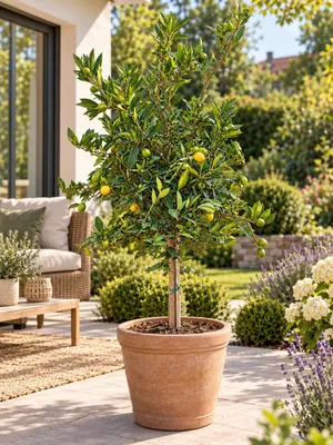 Produktbild von Italienische Limequat Eustis 120–140 cm – Citrus floridana, Limetten-Kumquat, Zitrusbaum für Terrasse, Balkon & Wintergarten
