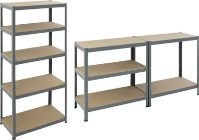 Produktbild von Pro-Bau-Tec Schwerlaststeckregal pulverbeschichtet Tragkraft 265kg