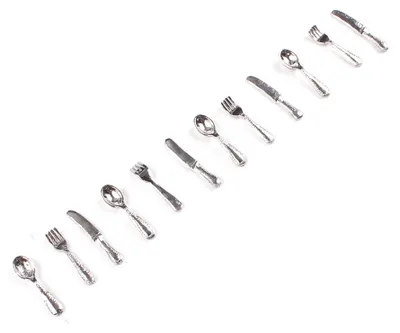 Produktbild von Miniaturküche | Miniatur Besteck 12-teilig (1 Set)
