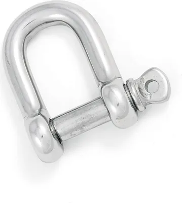 Produktbild von 20 Stück Rundschäkel 12 mm Edelstahl V4A AISI 316 rostfrei salzwasserbeständig D-Schäkel von Sotech