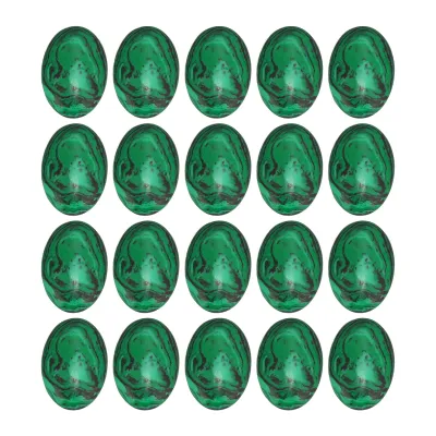 Image de Malachite en forme d'oeuf,Pierre de malachite en forme d'oeuf,Pierre de palmier ovale,Pierre de malachite de palmier