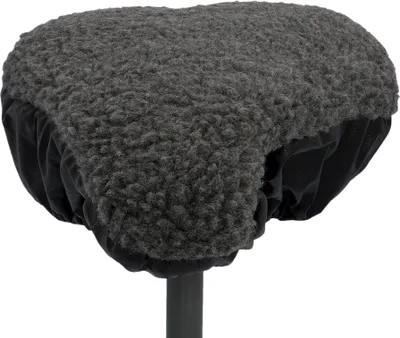 Image de FISCHER 85715 Tapis de selle de vélo FISCHER, réversible, gris/noir