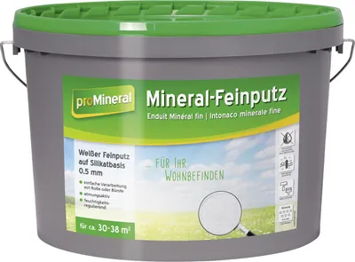 Produktbild von proMineral Mineral Feinputz 15 kg