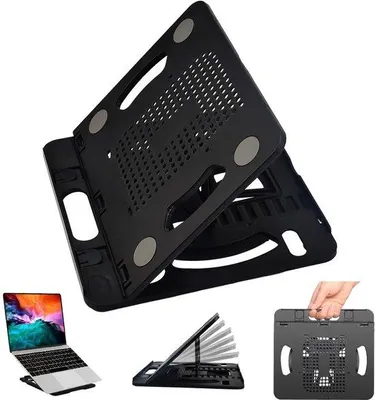 Produktbild von Azomor® Verstellbare ergonomische Laptopständer mit rutschfester Oberfläche und Belüftung