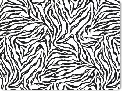 Produktbild von MuchoWow® Mauspad Mousepad Tigerdruck - Schwarz - Weiß - Tiere - Muster 40x30 cm - Mousepads - Maus Mat - Pad - Mausunterlage - Anti Rutsch