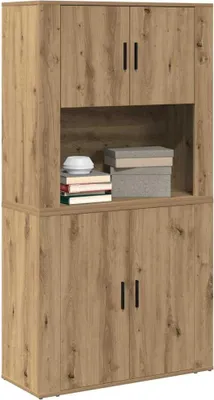 Zdjęcie produktu dla vidaXL Highboard Artisan dąb 80 x 33 x 150 cm materiał drewnopochodny