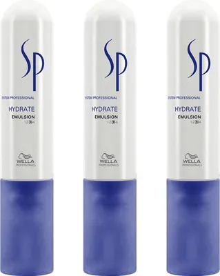 Produktbild von Wella SP Hydrate Emulsion 3 x 50 ml Intensivpflege für trockene Haare spendet Feuchtigkeit Set