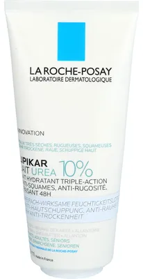 Produktbild von La Roche-Posay Lipikar Lait Urea 10 % dreifachwirksame Feuchtigkeitslotion gegen Hautschuppung und Rauheit, 200 ml Lotion