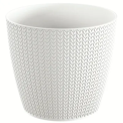 Produktbild von Blumentopf Wheaty weiß 12,8 cm