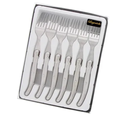 Image de PRADEL EXCELLENCE Boîte de 6 fourchettes Laguiole Tribloc - Acier inoxydable