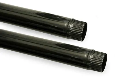 Image de Tuyau S&M 485015, émaillé en couleur, résistant à 900°C, diamètre 120 mm, pour conduits de cheminée et tuyaux de four