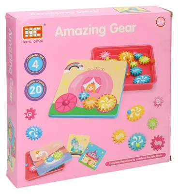 Produktbild von Zahnradset „Prinzessin und Einhorn“, 20-teilig
