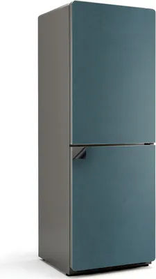 Produktbild von Farbe: dunkles Meer – Magnetische Kühlschrank Abdeckung – Dekorfolie magnetisch Küche – Kühlschrank Magnet Deko – selbstklebende Magnettafel – Magnetfolie für Kühlschranktür – 70x190 cm