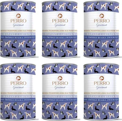 Obrázok produktu pre PERRO Gourmet Fasan s hruškou Mokré krmivo pre psov, 6 x 400 g