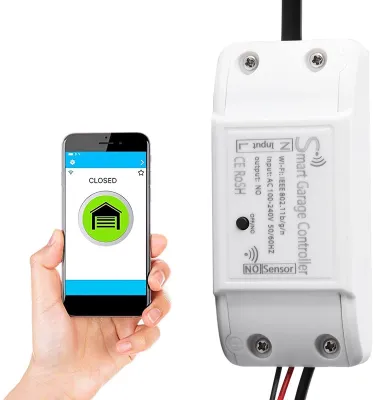 Productafbeelding van Wi-Fi Garagentoropener - Slimme Besturing - Wit - Garagentoropener - Toegangsbeheer - Geschikt voor EU