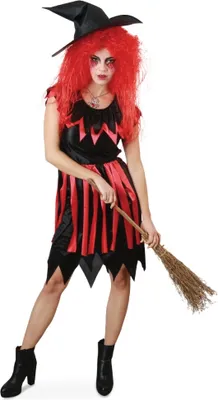 Produktbild von Hexe Hexen Kostüm Kleid Walpurga mit Hexen Hut Gr. 40 Halloween Fasching Karneval
