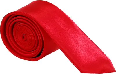 Produktbild von Edel Krawatten Schmal Unifarben  Rot
