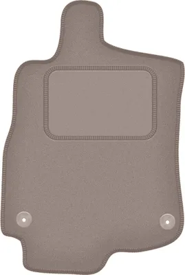 Produktbild von Fahrerfußmatte Velours beige passend für Renault Megane III (2008-2015, Cabrio) – mit Befestigungen – passgenau