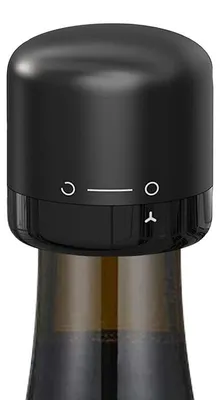 Produktbild von Weinflaschenverschluss Silikon, auslaufsicher, Twist-Lock – Wiederverwendbarer Weinkorken & Weinverschluss für Rotwein und Weißwein