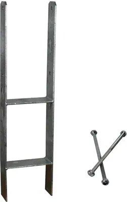 Produktbild von H-Anker Pfostenträger Carport H-Träger 101 mm feuerverzinkt  60 cm lang