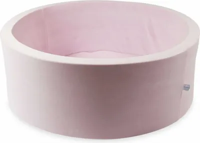 Image de Piscine à balles 110x40 velours doux rose clair - sans balles / sans balles