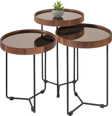Obrázok produktu pre Obývačkový stolík Konferenčný stolík Stolík k pohovke Elegantný 3-dielny set.