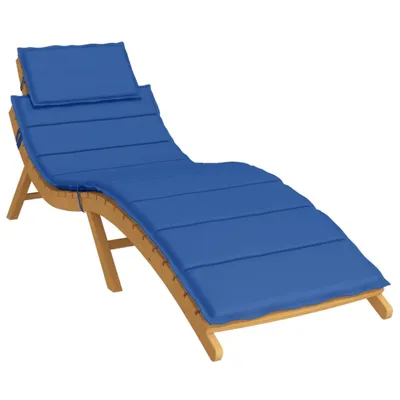 Produktbild von Cloris DesignMöbel Gartenmöbelauflagen - Blau Sonnenliegen-Auflage Königsblau 186x58x4cm Oxford-Gewebe Schlichtes9403518