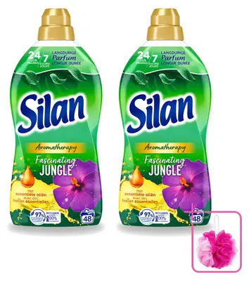 Produktbild von 2 x Silan Aromatherapy Weichspüler Fascinating Jungle – 1,056 l - Sparpackung - 2 Stücke