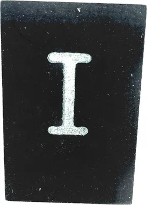 Produktbild von BaumwolleCounts Buchstabe I - Schwarz | Buchstaben