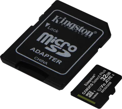 Obrázok produktu pre Kingston Canvas Select Plus - pamäťová karta Flash (adaptér microSDHC/SD je súčasťou balenia)