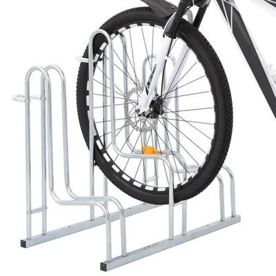 Image de vidaXL Support à vélos pour 3 vélos Autoportant Acier galvanisé